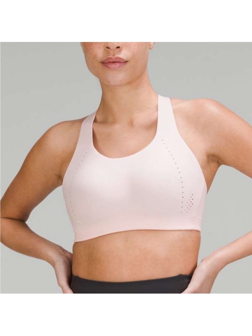 Lululemon AirSupport Bra Light Pink Size 38D High Impact Running Sports Bra